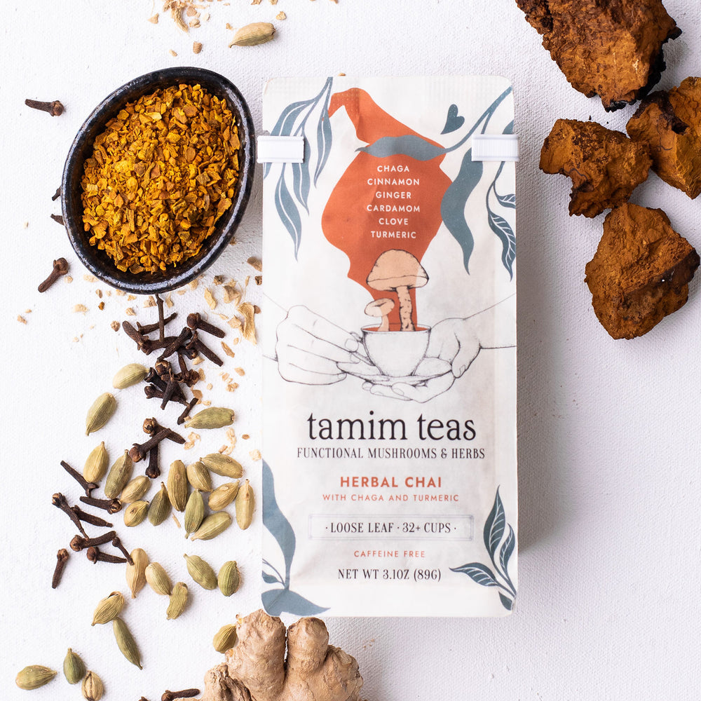 Chaga Chai | Herbal Chai Tea with Chaga Mushroom & Turmeric