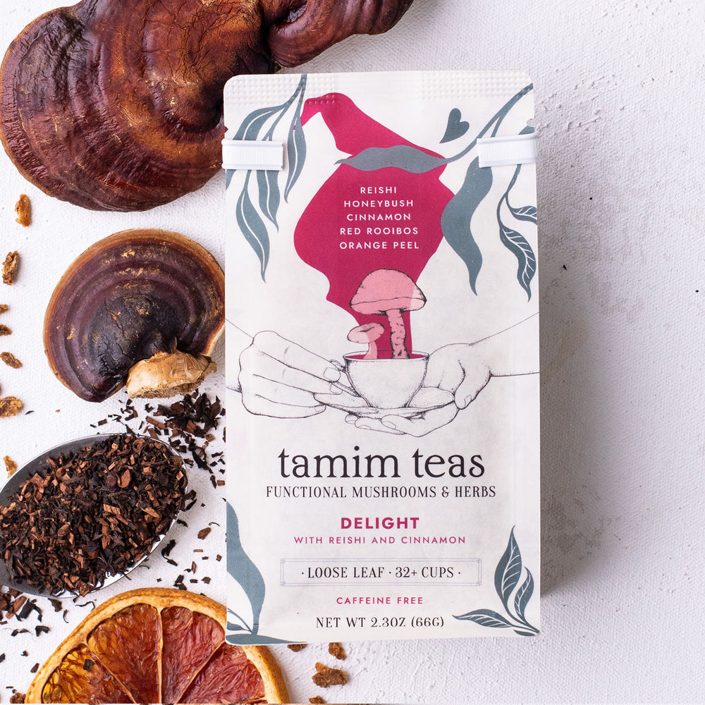 Delight | Reishi Mushroom Tea with Cinnamon and Honeybush