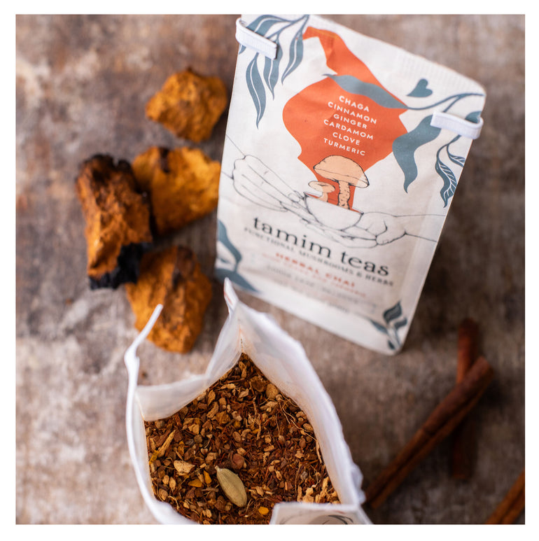 Chaga Chai | Herbal Chai Tea with Chaga Mushroom & Turmeric